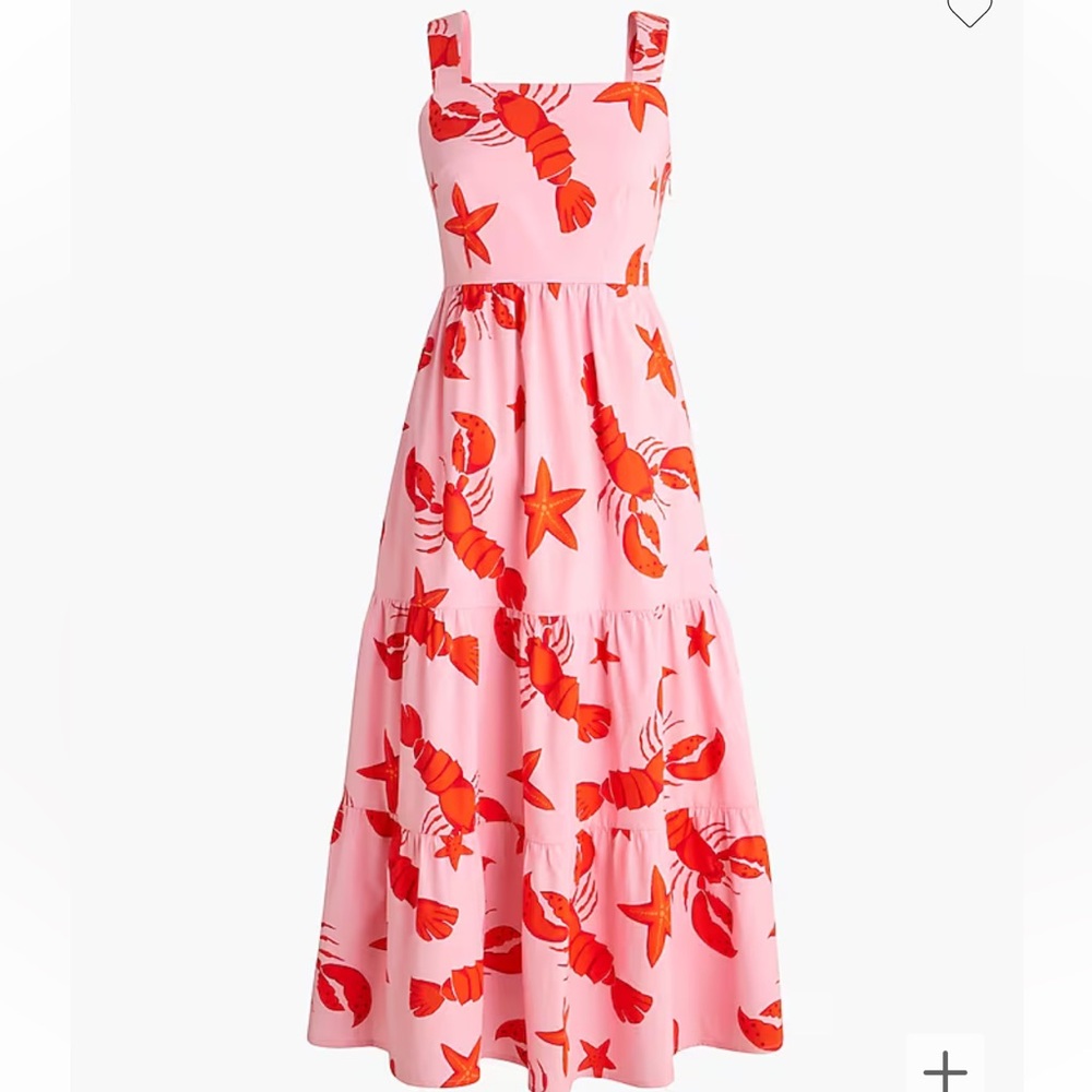 NWT J Crew Factory Squareneck Midi Dress